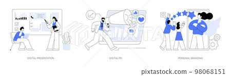 Reputation management abstract concept vector illustrations. Reputation management abstract concept vector illustrations. 98068151