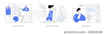 Environmental urban solutions abstract concept vector illustrations. 98068166
