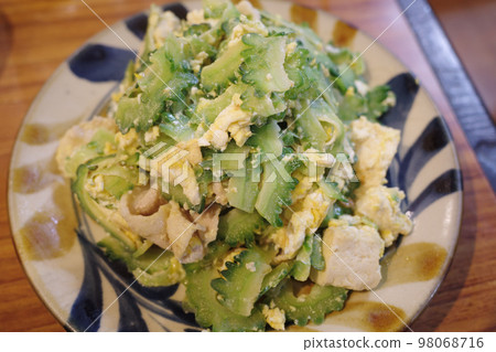 A very delicious Chanpuru dish from Okinawa, Japan A very delicious Chanpuru dish from Okinawa, Japan 98068716
