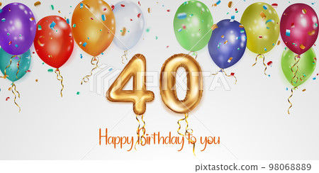 Festive birthday illustration 98068889