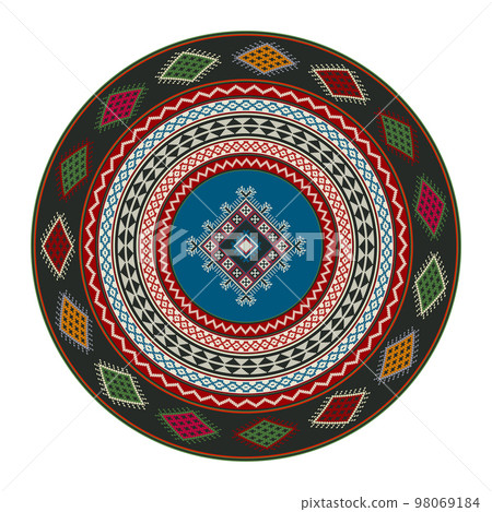 Kilim round design element 6 98069184