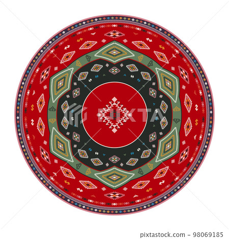 Kilim round design element 7 98069185