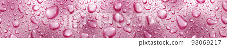 Banner of water drops Banner of water drops 98069217