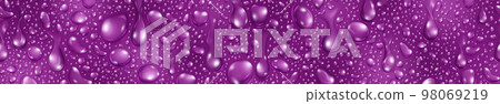 Banner of water drops Banner of water drops 98069219