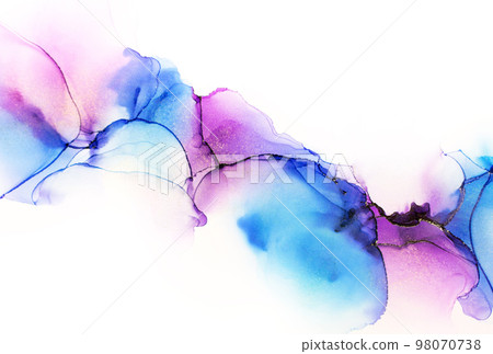 Alcohol ink art texture background abstract abstract painting 98070738