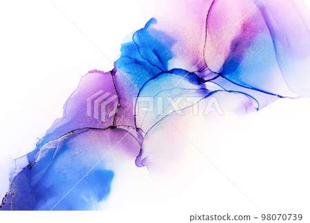 Alcohol ink art texture background abstract abstract painting 98070739
