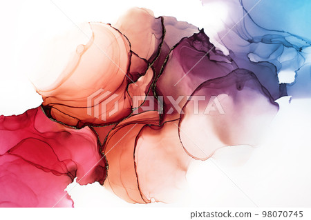 酒精水墨藝術質感背景抽象抽像畫 98070745