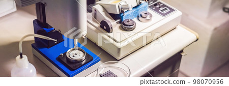 Ultrasonic Cutter System and precision micrometer grinder polishing machine BANNER, long format Ultrasonic Cutter System and precision micrometer grinder polishing machine BANNER, long format 98070956