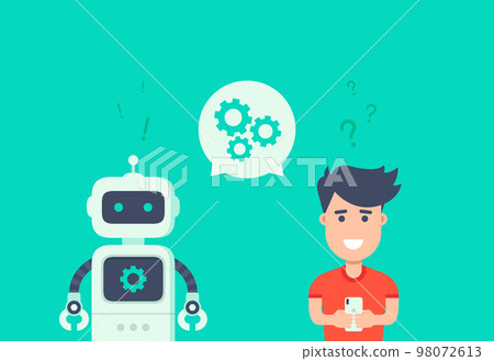 Chatbot vector illustration concept 98072613