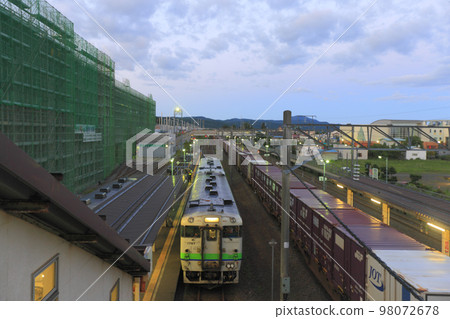 Esashi Line Local Train Kikonai Station 98072678