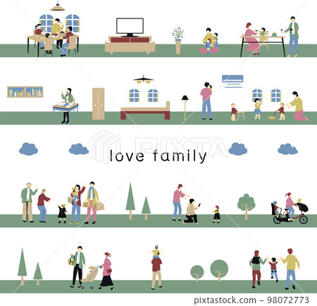 家庭日常生活無縫背景 98072773