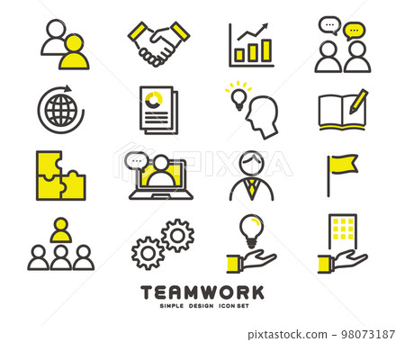 Vector illustration material related to teamwork / business / friends / connection Vector illustration material related to teamwork / business / friends / connection 98073187