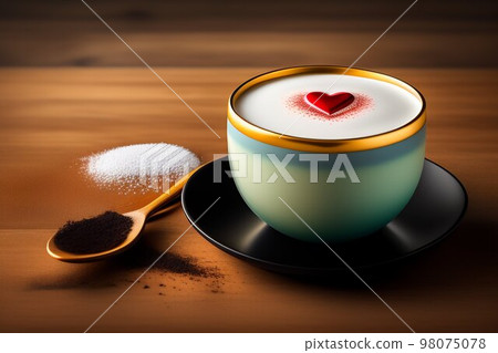 Heart's latte art Heart's latte art 98075078