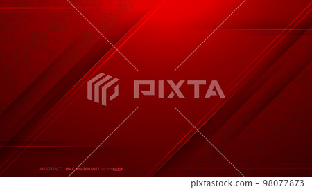 Abstract red background with stripes lines and light. Modern element for banner, flyer 98077873