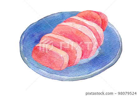 Hida Takayama traditional vegetables red turnip pickles watercolor illustration 98079524