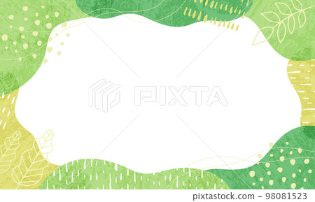 Fresh green color geometric pattern abstract vector frame background Fresh green color geometric pattern abstract vector frame background 98081523
