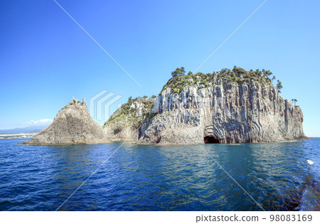 Beomseom Island, Island, Jeju Island, Volcanic Island, Rock, Lava, Rock, Cliff, 98083169