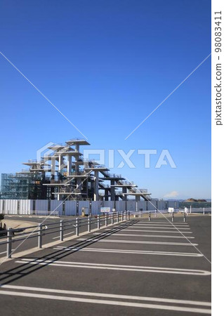建設中的富津岬 建設中的富津岬 98083411