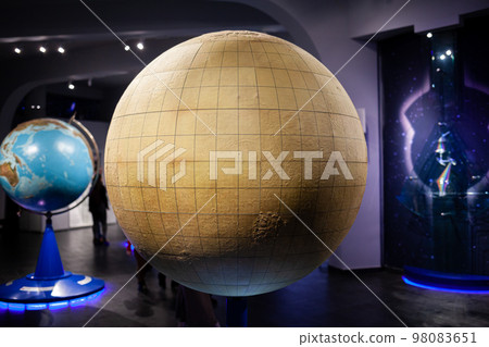 Various exhibits of the museum. The Moscow Planetarium is one Various exhibits of the museum. The Moscow Planetarium is one 98083651