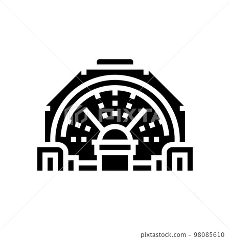 concentrator steel production glyph icon vector illustration concentrator steel production glyph icon vector illustration 98085610