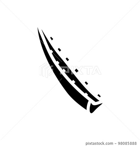 leaf aloe vera glyph icon vector illustration 98085888