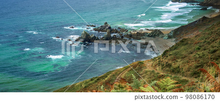 Seascape from Pena Furada Viewpoint, Ortigueira, Spain 98086170