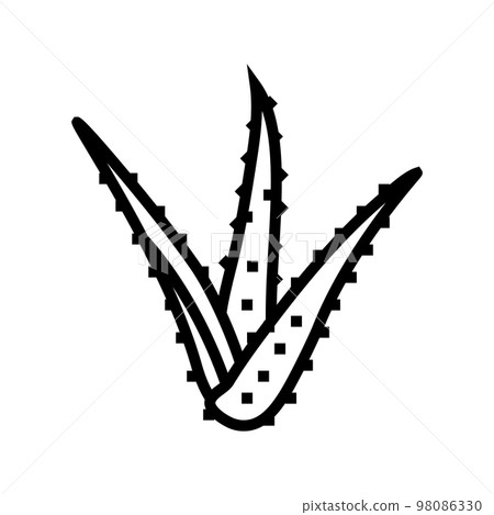 plant aloe vera line icon vector illustration plant aloe vera line icon vector illustration 98086330