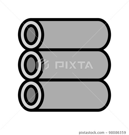 tube steel production color icon vector illustration 98086359