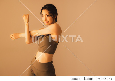 熱瑜珈圖片 98086473