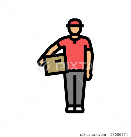 order courier color icon vector illustration 98086574