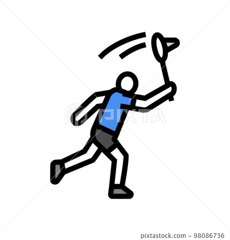 game badminton color icon vector illustration 98086736