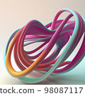 Waves shape of abstract form 98087117