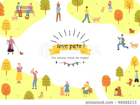 People who enjoy living with pets 98088213