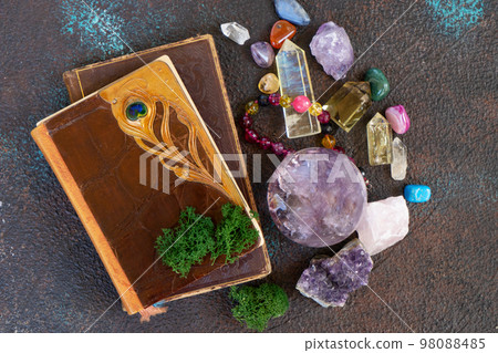 Healing crystals concept Healing crystals concept 98088485