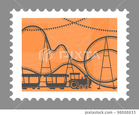 Attractions and amusement park recreation card Attractions and amusement park recreation card 98088833