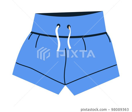 Women shorts, clothes for sport or sleeping vector Women shorts, clothes for sport or sleeping vector 98089363