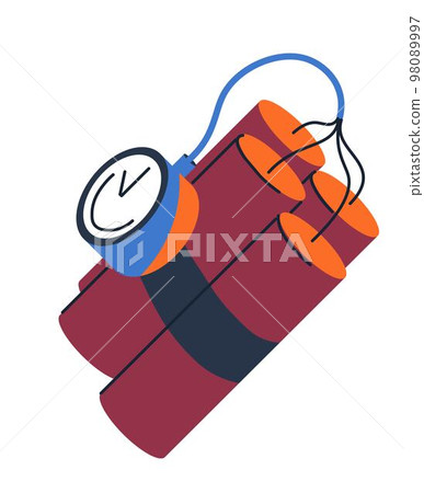 Explosive weapons, dynamite with detonation system Explosive weapons, dynamite with detonation system 98089997