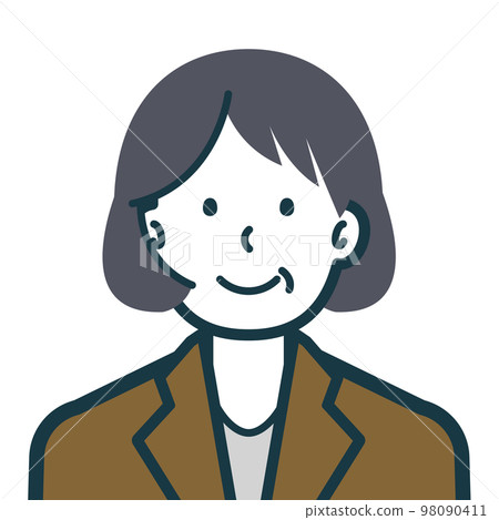 一位面帶微笑的高級女商人的半身像 98090411