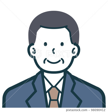 Bust shot of a smiling senior businessman 98090412