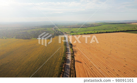 Aerial drone view of nature in Moldova Aerial drone view of nature in Moldova 98091101