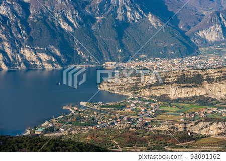 Riva del Garda and Torbole Town - Lake Garda Trentino Alto Adige Italy 98091362