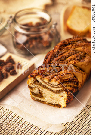 Sweet swirl bread walnut babka 98092041