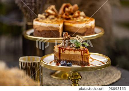 Layered chocolate cake Layered chocolate cake 98092163