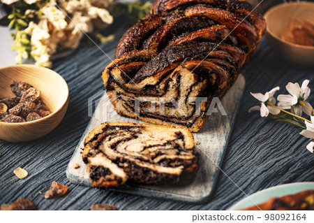 Swirl brioche or chocolate braided bread 98092164
