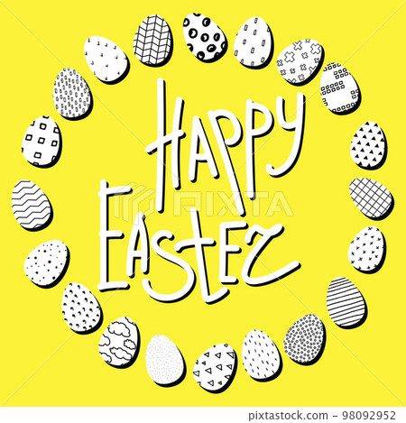 Happy Easter illustration Happy Easter illustration 98092952