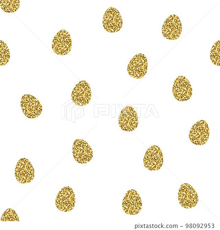 Seamless brilliant glitter Easter pattern Seamless brilliant glitter Easter pattern 98092953