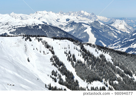 Ski resort at winter Ski resort at winter 98094077