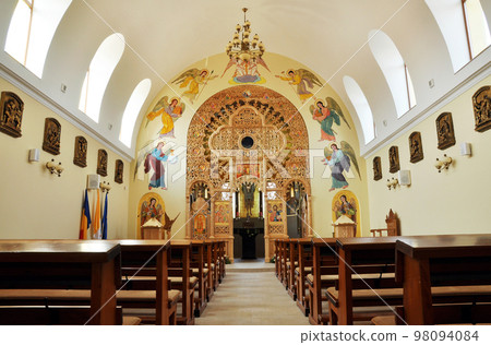 Interior of a Greek Catholic church in Romania 98094084