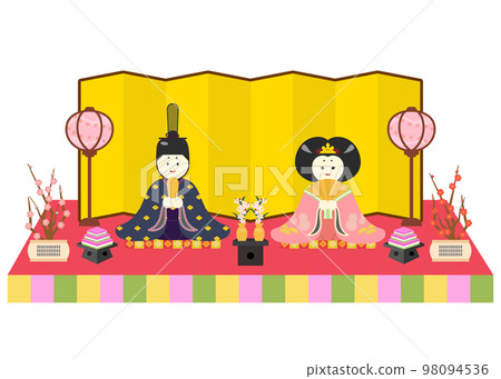 Hinamatsuri doll illustration Hinamatsuri doll illustration 98094536