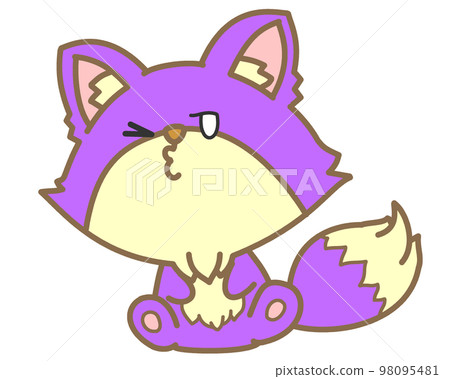 winking baby fox 98095481